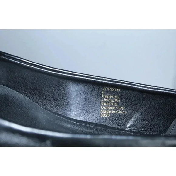 Madden Girl Jordyn Black Faux Leather Slide On Embellished Women's Shoe size 6 - Picture 11 of 12